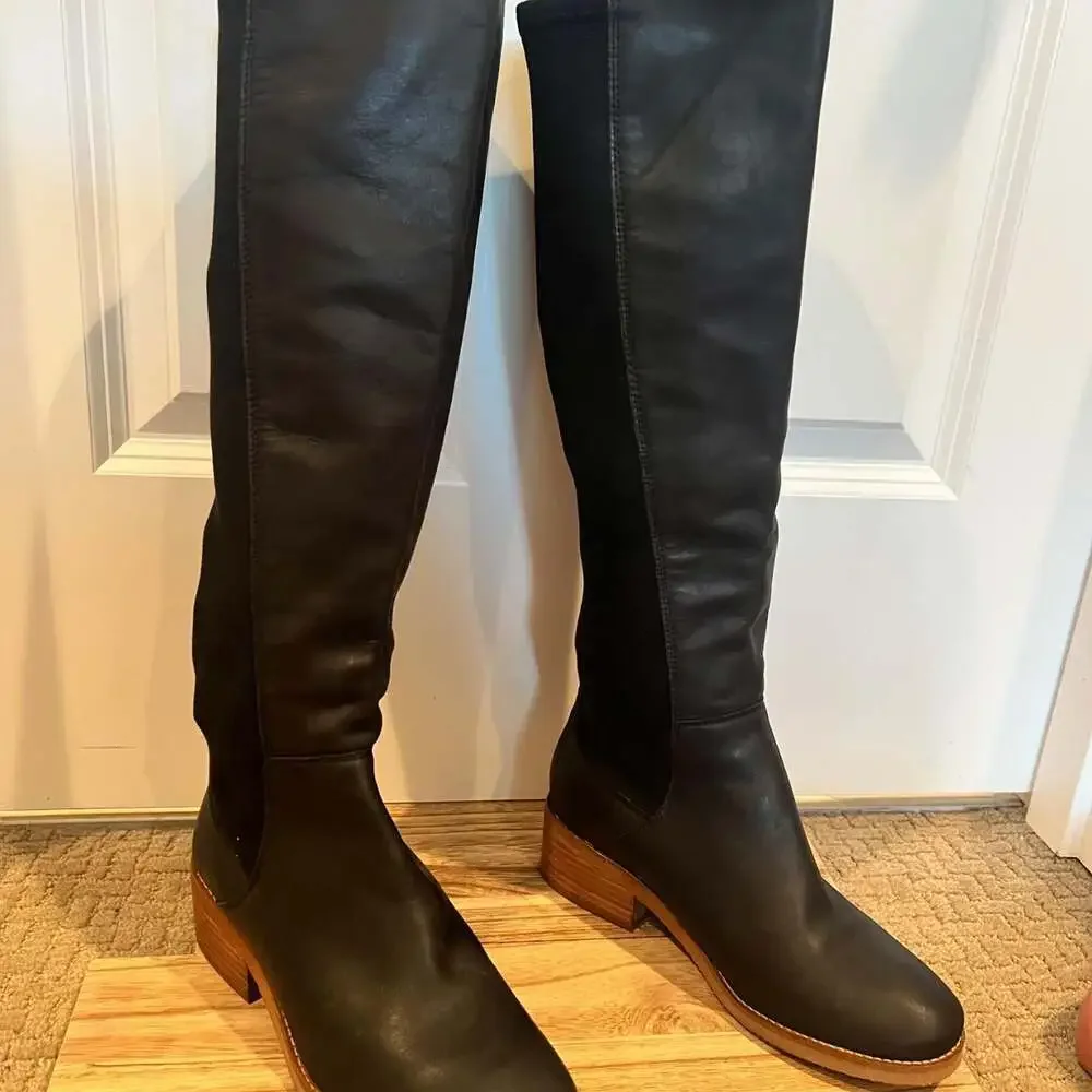 Lucky Brand Women's Black and Tan Boots